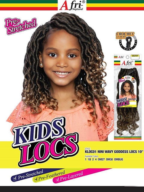 Mane Concept Afri Naptural NINI WAVY GODDESS LOCS Crochet Braid 10"  KLOC01