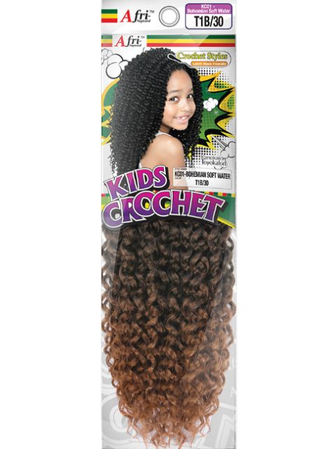 Mane Concept Afri Naptural Kids BOHEMIAN SOFT WATER Crochet  Braid KC01