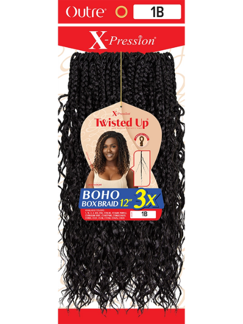 [VALUE PACK] Outre X-Pression Twisted Up 3X BOHO BOX Braid 12"- 10pcs