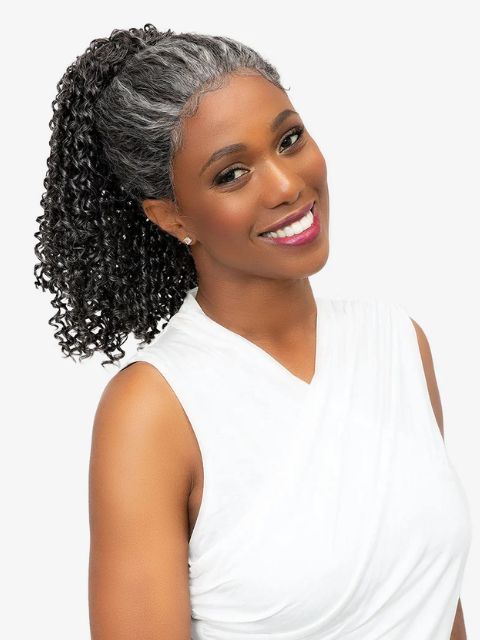 Femi Collection Ms Granny Premium Synthetic Hair Piece- STRING FALL