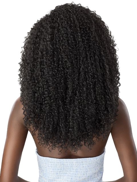 Outre Premium Synthetic Quick Weave 3C WHIRLY CURLS" Half Wig