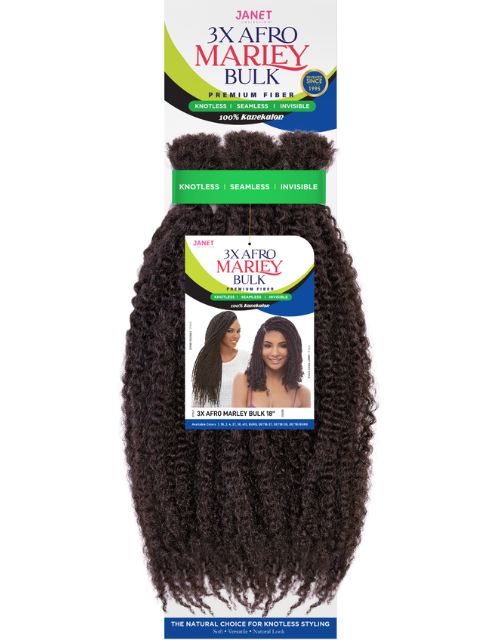 Janet Collection Knotless Bulk Braid 3X AFRO MARLEY BULK 18"