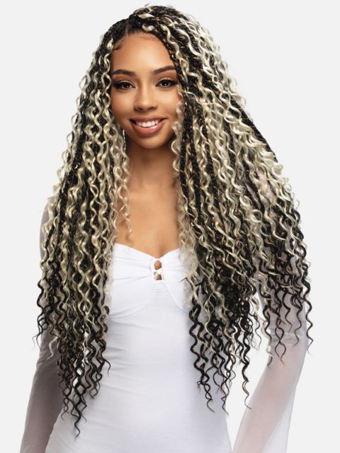 Vivica A Fox Tornado Crochet Braid -3X TORNADO BOHO BOX BRAID 24"