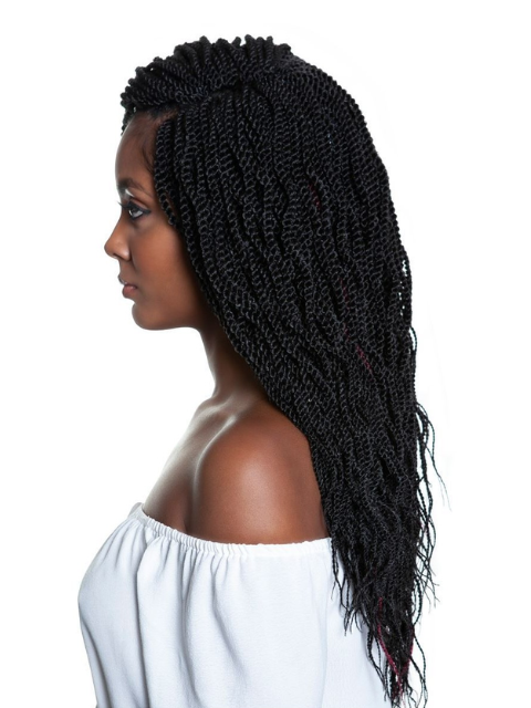 Mane Concept Afri Naptural 3X Pre-Stretched Wavy Senegal Twist 18 Braid (SB305)