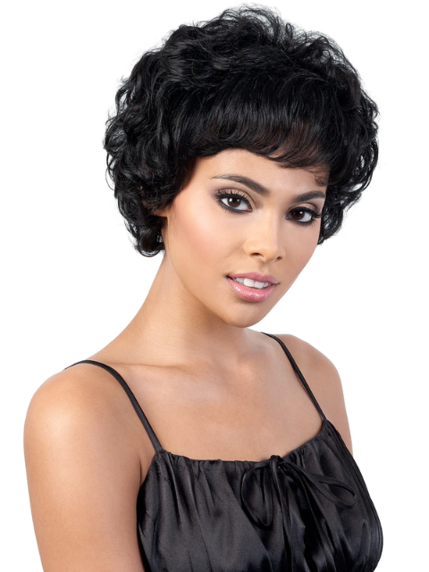Motown Tress Human Hair Silver Gray Hair Collection Wig - S.LINDA