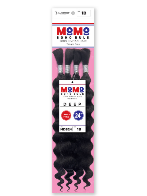 Harlem 125 Human Hair Momo Boho Pre-Stretched Deep Bulk (MDB)