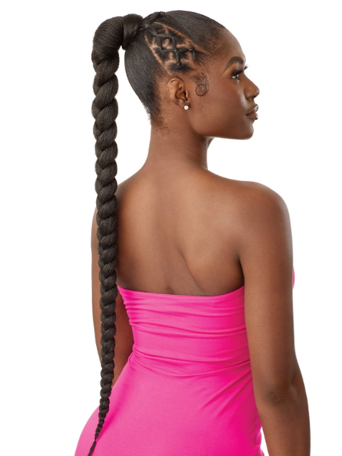 Outre Pretty Quick Wrap Pony - NATURAL BRAIDED PONYTAIL 32"