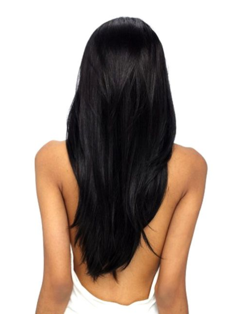 Outre Premium Purple Pack Human Hair Yaki Weave (middle length)