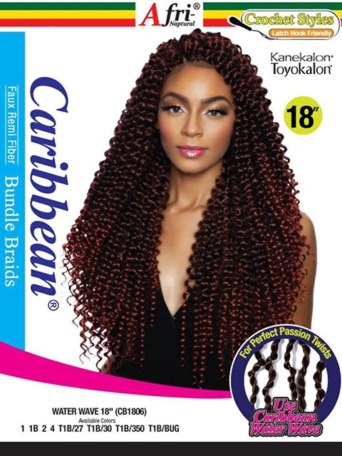 Mane Concept Afri Naptural Faux Remi WATER WAVE Braid 18 CB1806