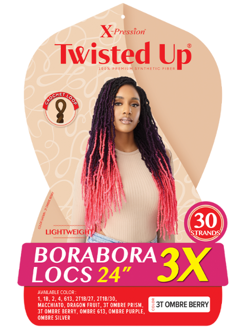 Outre X-Pression Twisted Up 3X BORABORA LOCS Crochet Braid 24