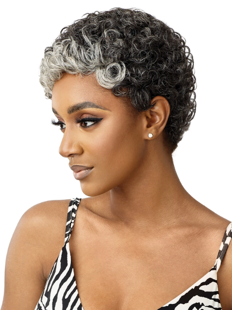 Outre Fab & Fly Gray Glamour 100% Human Hair Wig - DINA