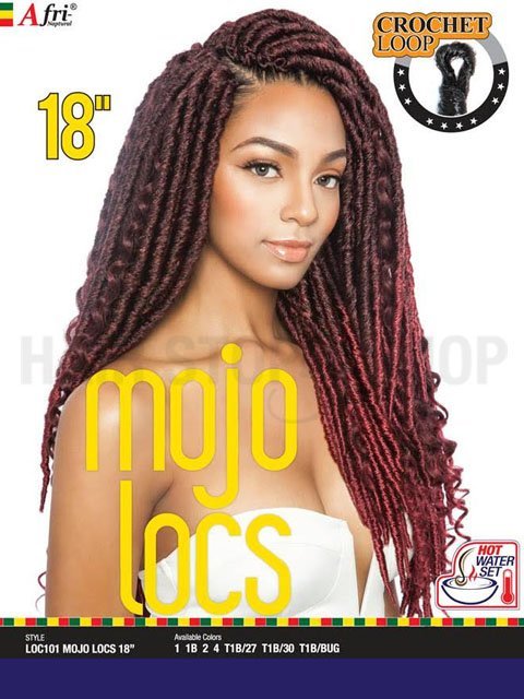Mane Concept Afri Naptural MOJO LOCS Crochet Loop Braid 18 LOC101