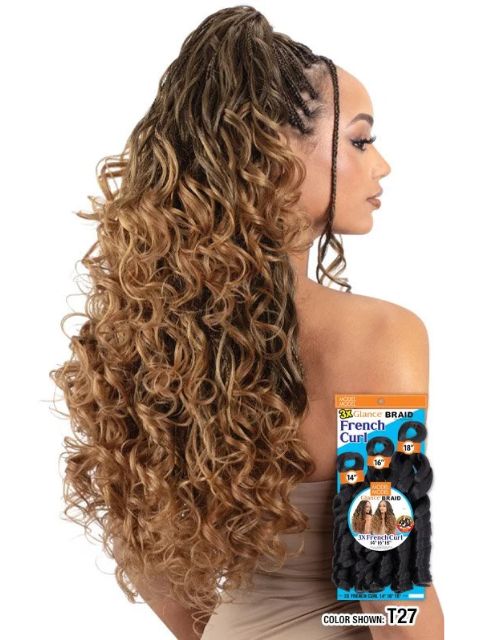 Model Model Glance 3X FRENCH CURL 14"16"18" Braids
