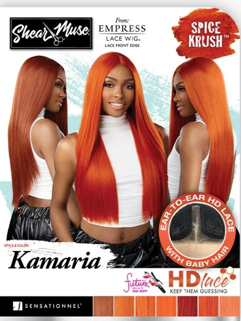 Sensationnel Shear Muse Spice Krush Empress Lace Front Edge Wig - KAMARIA