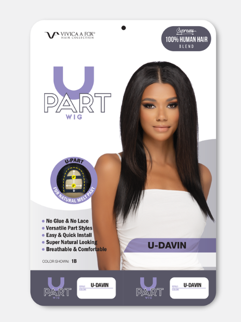Vivica A Fox Supreme Human Hair Blend U-Part Wig - U-DAVIN