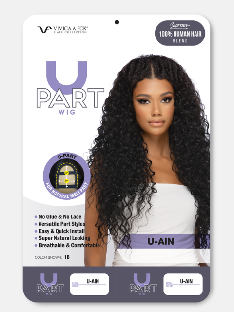 Vivica A Fox Supreme Human Hair Blend U-Part Wig - U-AIN