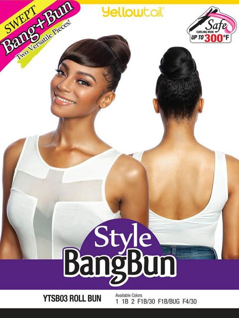 Mane Concept YellowTail Bang Bun - ROLL BUN with SWEPT BANG YTSB03
