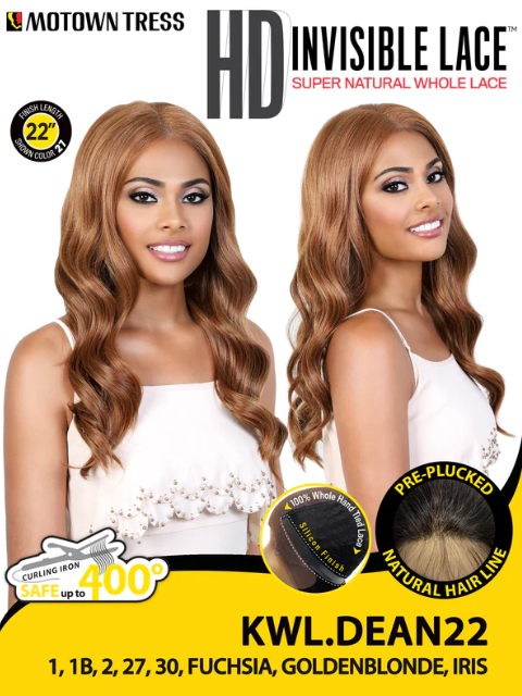 Motown Tress HD Invisible Lace Super Natural Wole Lace Wig - KWL.DEAN22