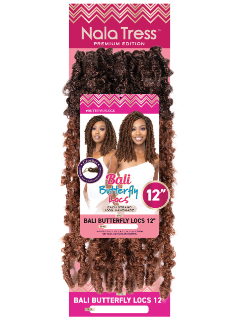 Janet Collection Nala Tress BALI BUTTERFLY LOCS Crochet Braid 12"