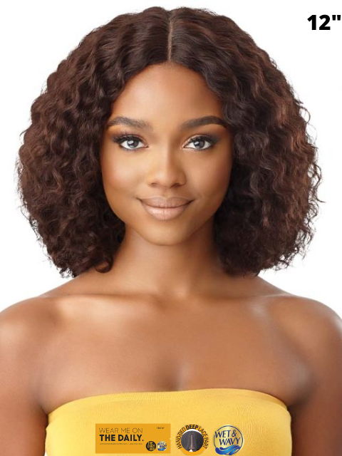 Outre 100% Human Hair Daily Lace Part Wig - W&W NATURAL DEEP