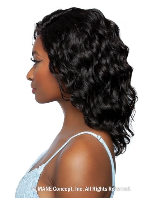 Mane Concept 100% Unprocessed Human Hair Trill 13x4 HD Glueless Lace Wig - TRE2112 LOOSE DEEP 14"