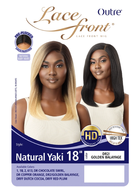 Outre Premium Synthetic HD Lace Front Wig - NATURAL YAKI 18