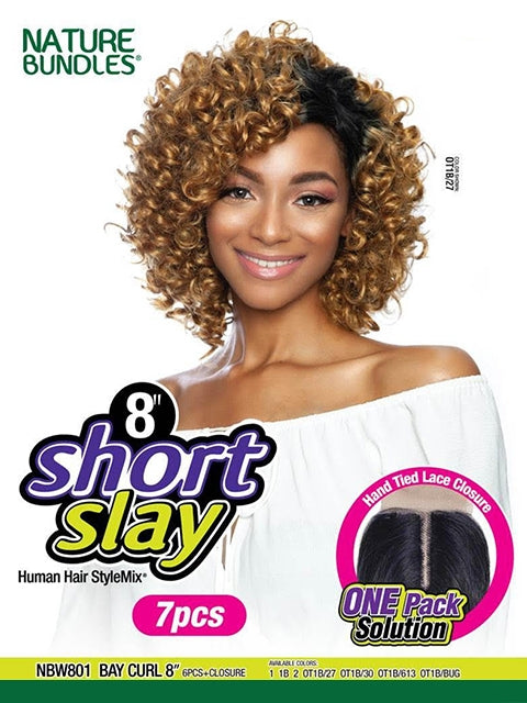 Mane Concept Nature Bundles BAY CURL Weave With Closure 8 6pc NBW801