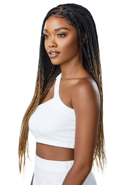 Outre Pre-Braided 13x4 Glueless HD Lace Frontal Wig - KNOTLESS TRIANGLE PART BRAIDS