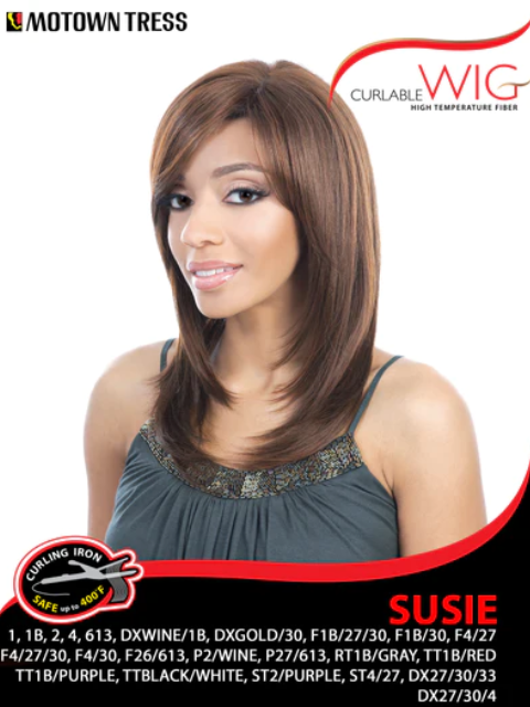Motown Tress Curlable Premium Synthetic Wig - SUSIE