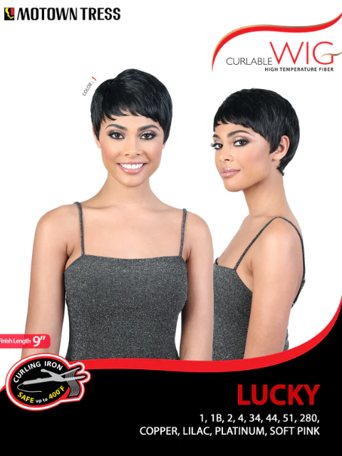 Motown Tress Curlable Premium Synthetic Wig - LUCKY