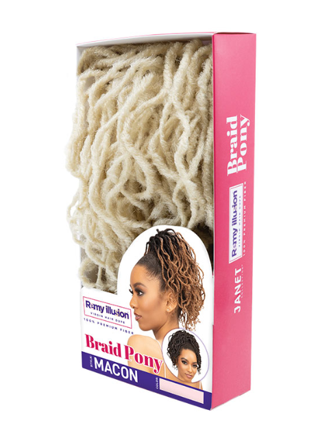 SALE! Janet Collection Remy Illusion Braid Ponytail - MACON