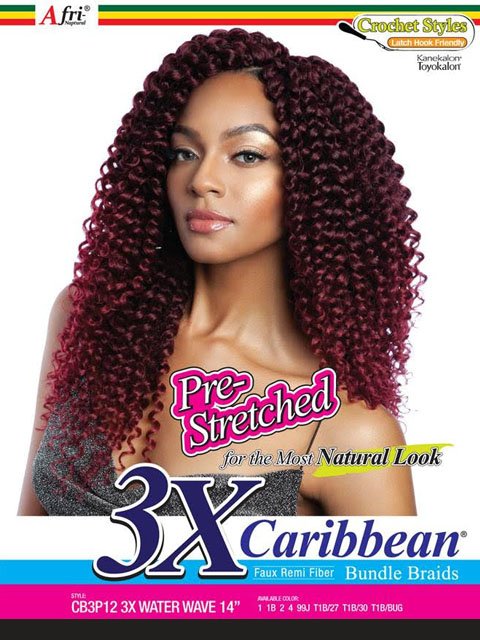 Mane Concept Afri Naptural Faux Remi CB 3X WATER WAVE Braid 14 CB3P12
