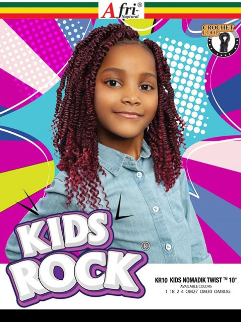 Mane Concept Afri Naptural Kids Rock NOMADIK TWIST Crochet Braid 10 KR10