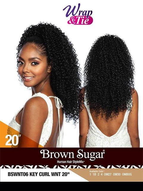 Mane Concept Brown Sugar KEY CURL WNT DrawString 20 BSWNT06