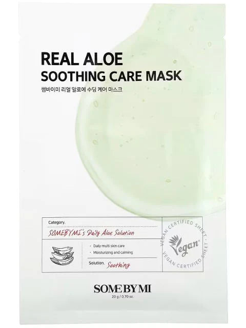 SOME BY MI, Real Aloe, Soothing Care Beauty Mask, 1 Sheet