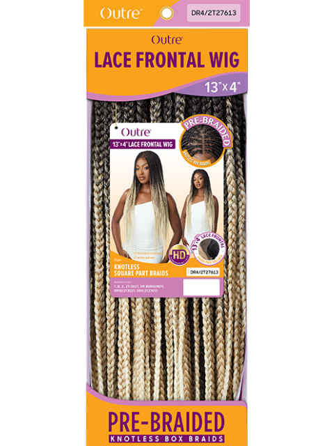 Outre Pre-Braided 13x4 Glueless HD Lace Frontal Wig - KNOTLESS SQUARE PART BRAIDS