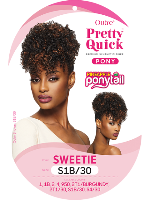 Outre Pretty Quick Pineapple Ponytail - SWEETIE