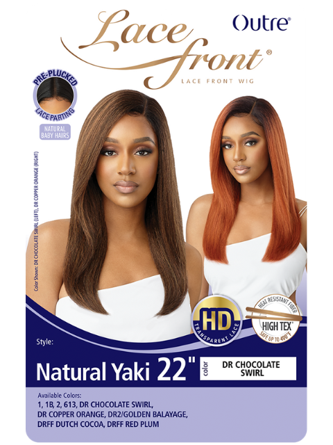 Outre Premium Synthetic HD Lace Front Wig - NATURAL YAKI 22