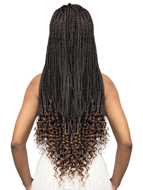 Janet Collection 3X BOX BRAID FRENCH CURL Crochet Braid 24"