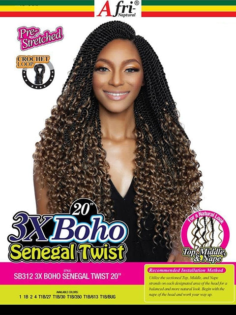 Mane Concept Afri Naptural 3X BOHO SENEGAL TWIST Braid 20 SB312