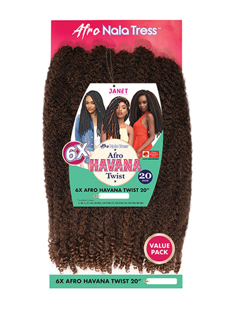 Janet Collection Afro Nala Tress 6X AFRO HAVANA TWIST 20" Crochet Braid