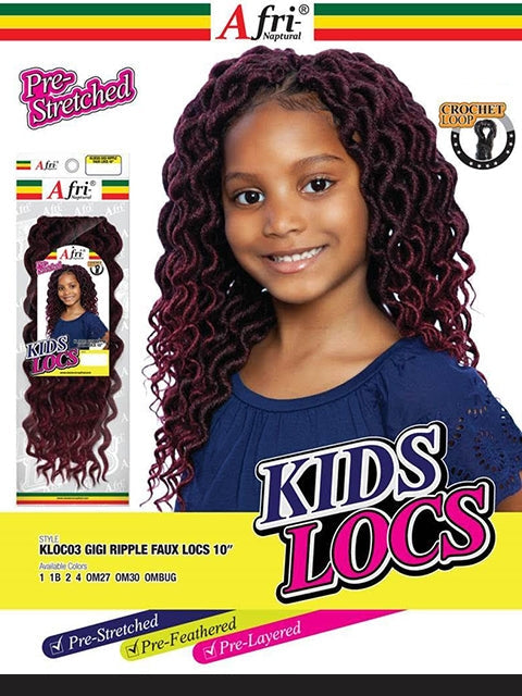 Mane Concept Afri Naptural Pre-Stretched GIGI RIPPLE FAUX LOCS Braid 10 KLOC03