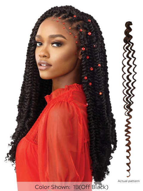 Outre X-Pression Twisted Up 2X WATERWAVE FRO TWIST Crochet Braid 22