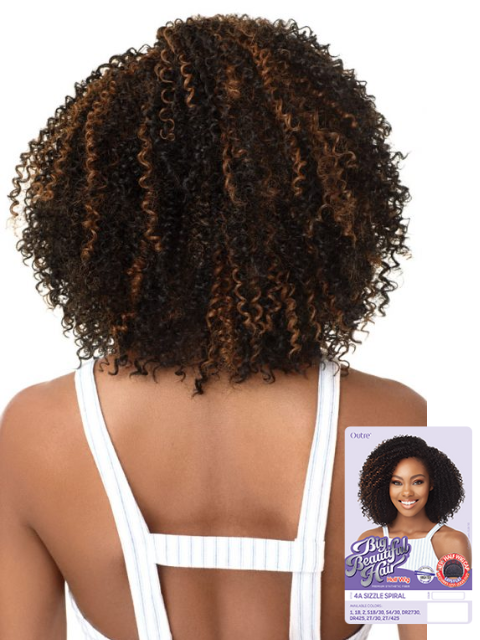 Outre Big Beautiful Hair Premium Synthetic Half Wig - 4A SIZZLE SPIRAL