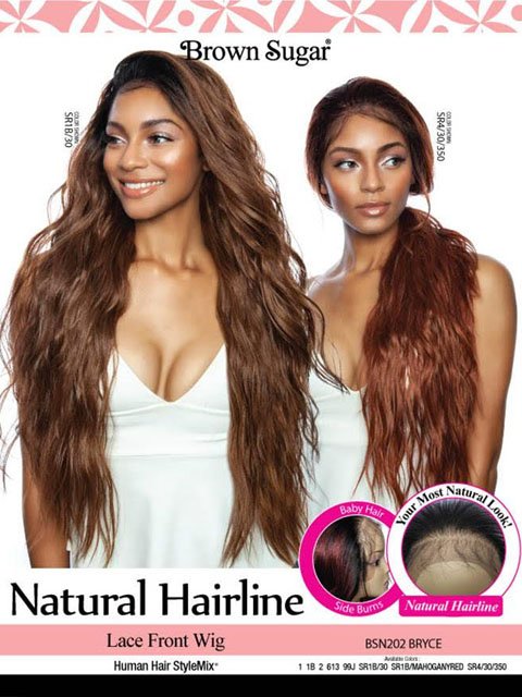 Mane Concept Brown Sugar Natural Hairline Lace Front Wig - BRYCE BSN202