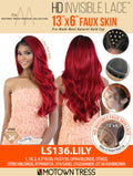 Motown Tress Premium Synthetic 13x6 Faux Skin HD Invisible Lace Wig - LS136.LILY