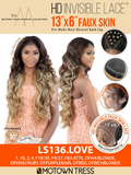 Motown Tress Premium Synthetic 13x6 Faux Skin HD Invisible Lace Wig - LS136.LOVE