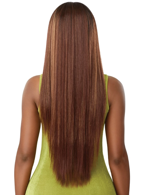 Outre 100% Human Hair Blend 6x5 Pre-Cut HD Lace Closure Wig - HHB-SLEEK YAKI 30