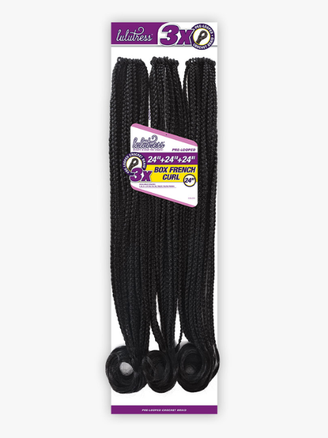 [VALUE PACK] Sensationnel Lulutress 3X BOX FRENCH CURL Crochet Braid 24- 10pcs