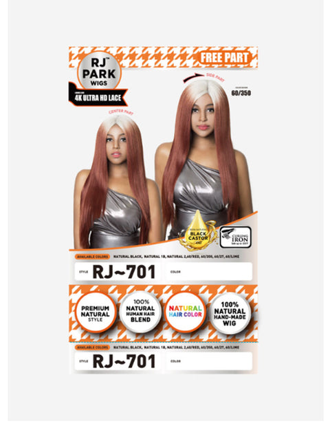 R&B RJ Park  Human Blended Ultra HD Lace Wig - RJ-701